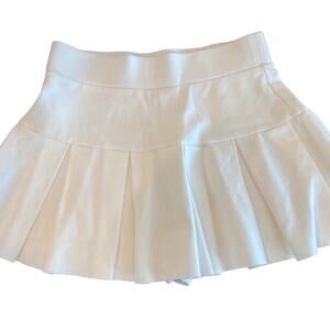Freeme Ponte Tennis Skirt White Small SkorT V13